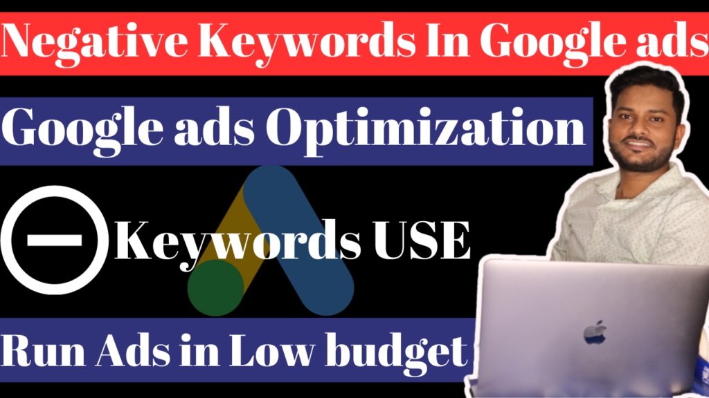 How to add negative keywords For Google ads
