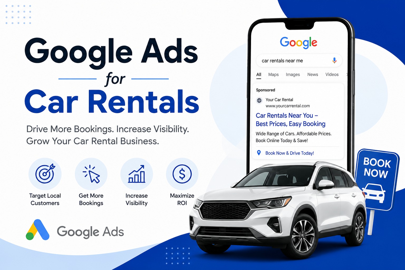Google ads for car rental